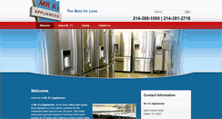 Desktop Screenshot of mrksappliances.com